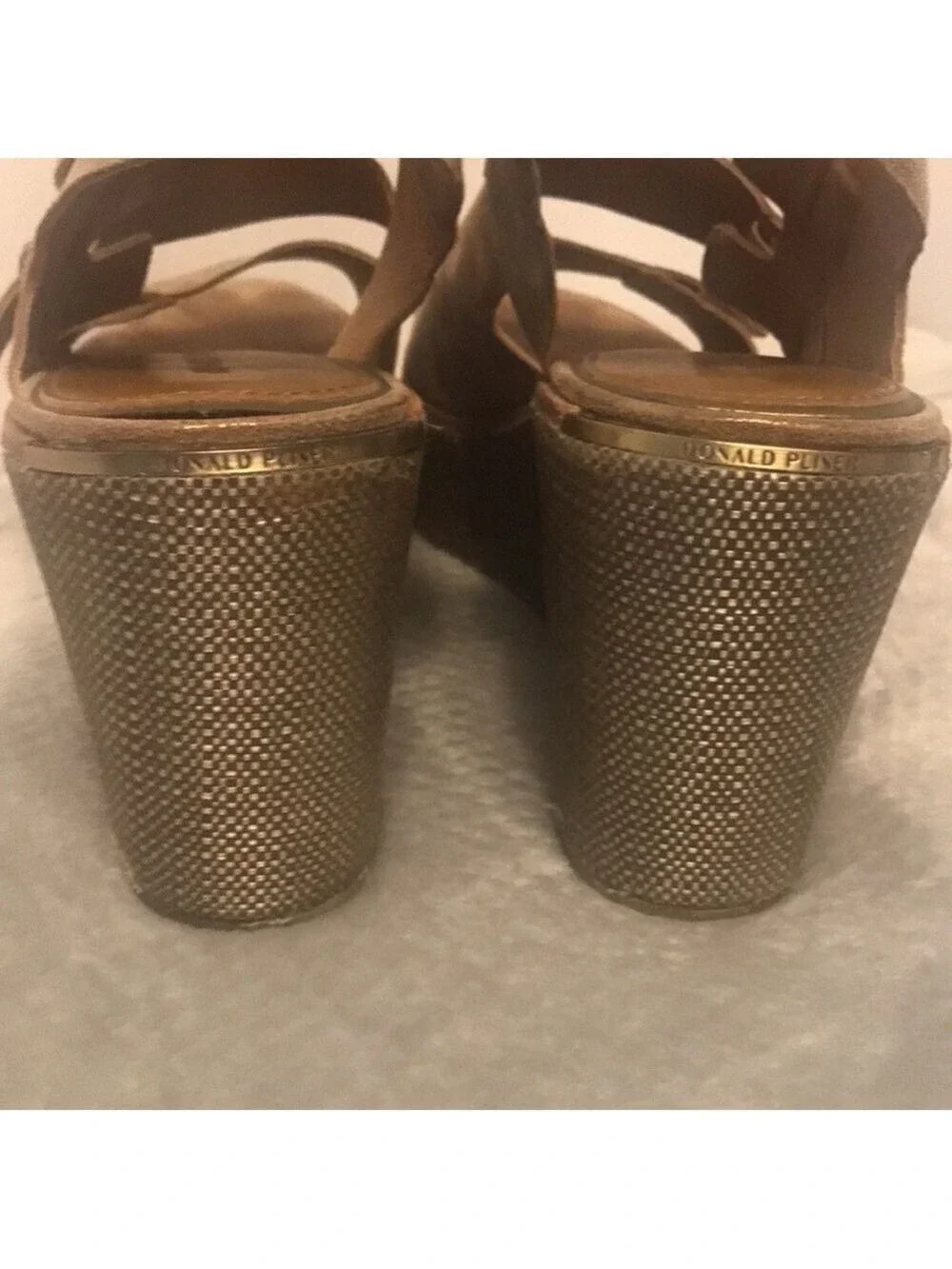 DONALD PLINER Slingback Wedge Sandals 9.5M